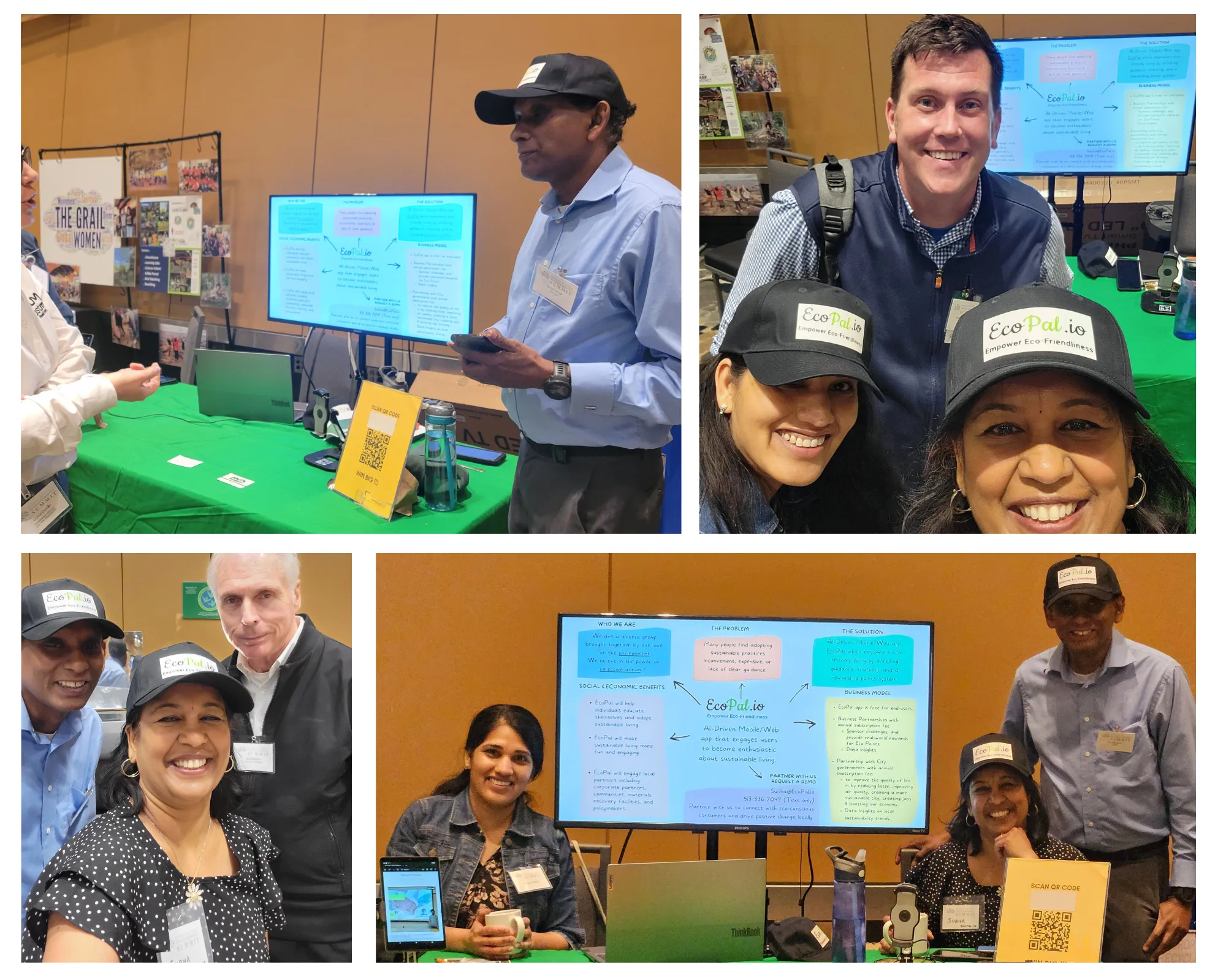 EcoPal Team at Green Umbrella Sustainability Event 2024